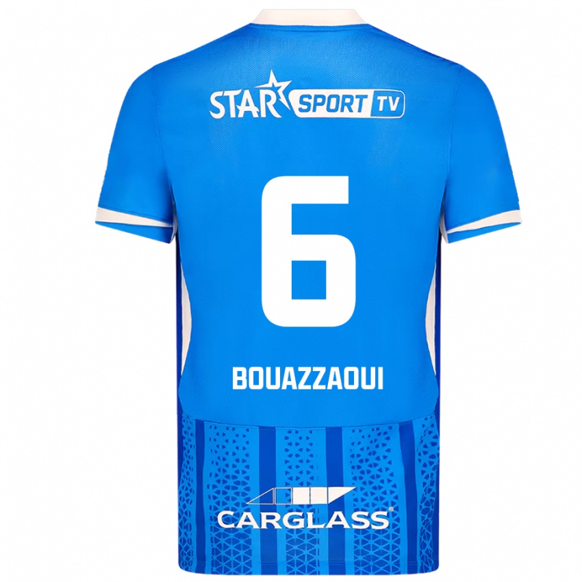 ילדים אילייאס בועזאוי #6 כחול לבן ג'רזי ביתית 2025/26 חולצה קצרה