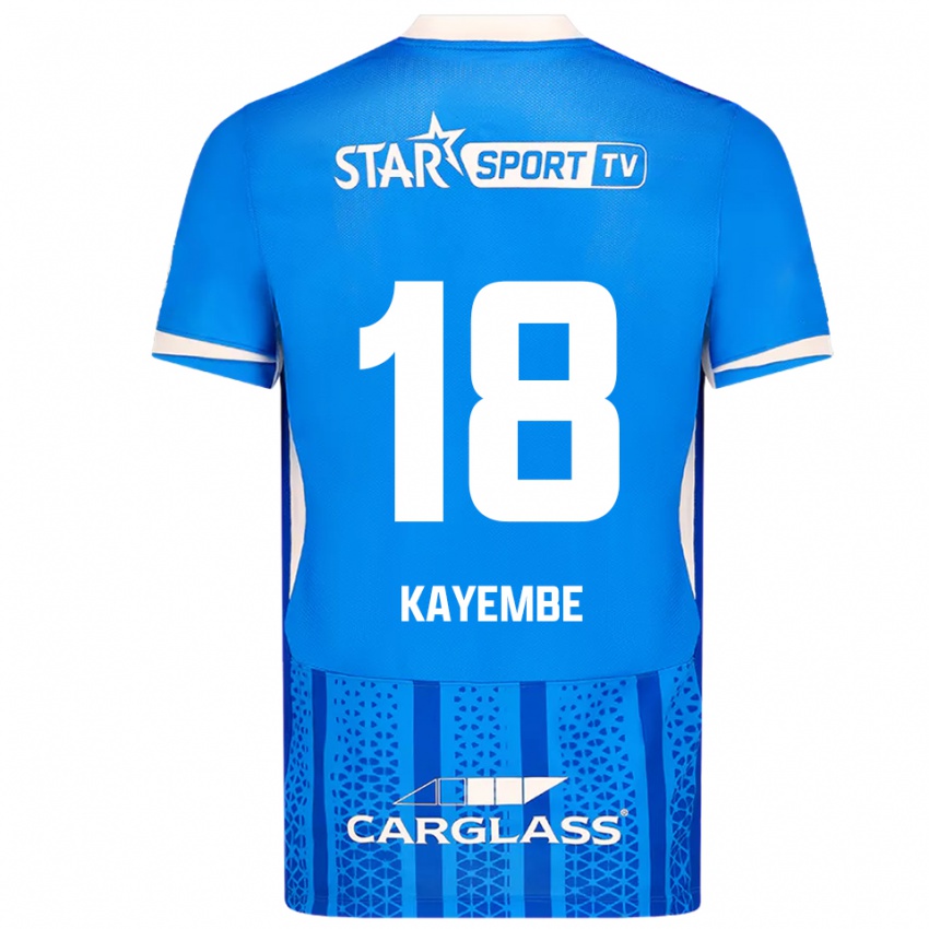 ילדים יוריס קיימבה #18 כחול לבן ג'רזי ביתית 2025/26 חולצה קצרה
