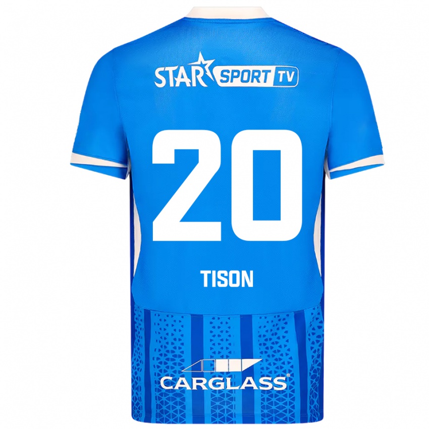 ילדים שרלוט טייסון #20 כחול לבן ג'רזי ביתית 2025/26 חולצה קצרה