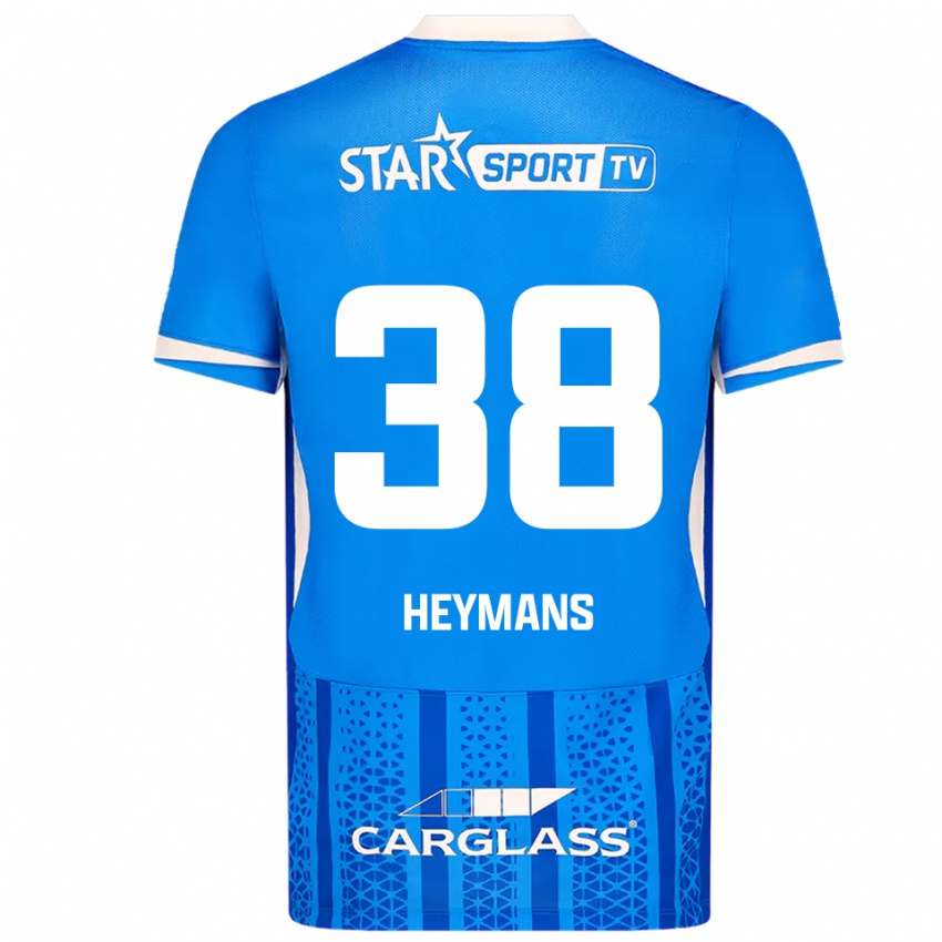 ילדים דאן היימנס #38 כחול לבן ג'רזי ביתית 2025/26 חולצה קצרה