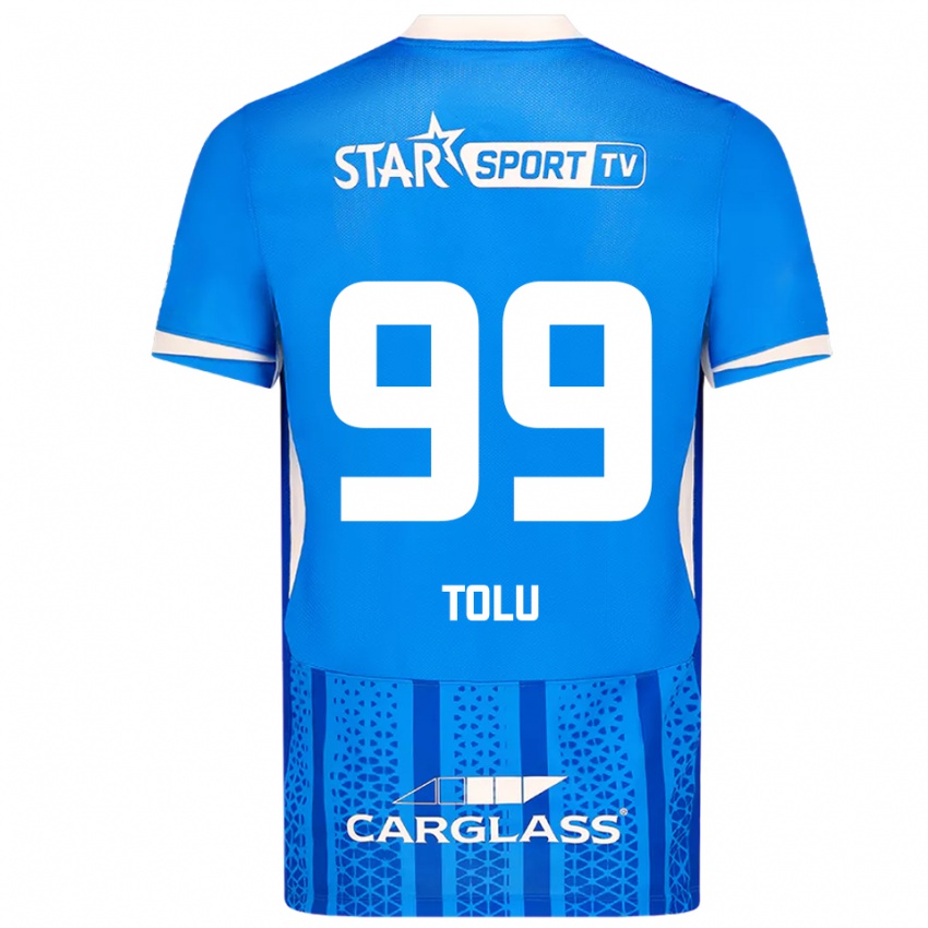 ילדים טולו ארוקודארה #99 כחול לבן ג'רזי ביתית 2025/26 חולצה קצרה