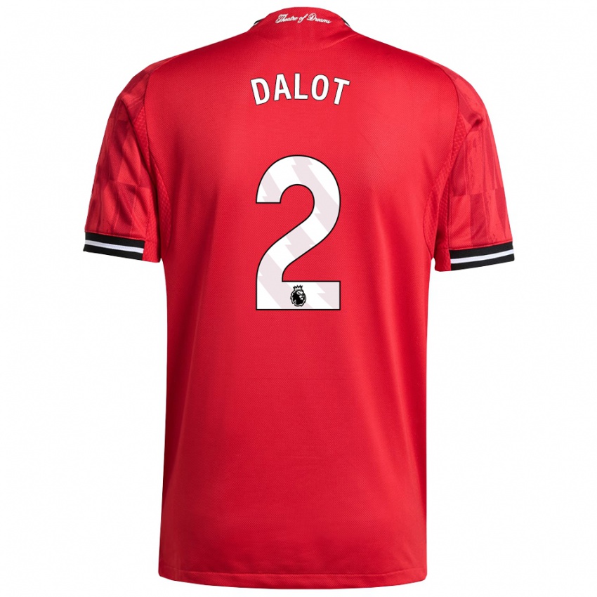 ילדים דיוגו דאלוט #2 אדום שחור לבן ג'רזי ביתית 2025/26 חולצה קצרה