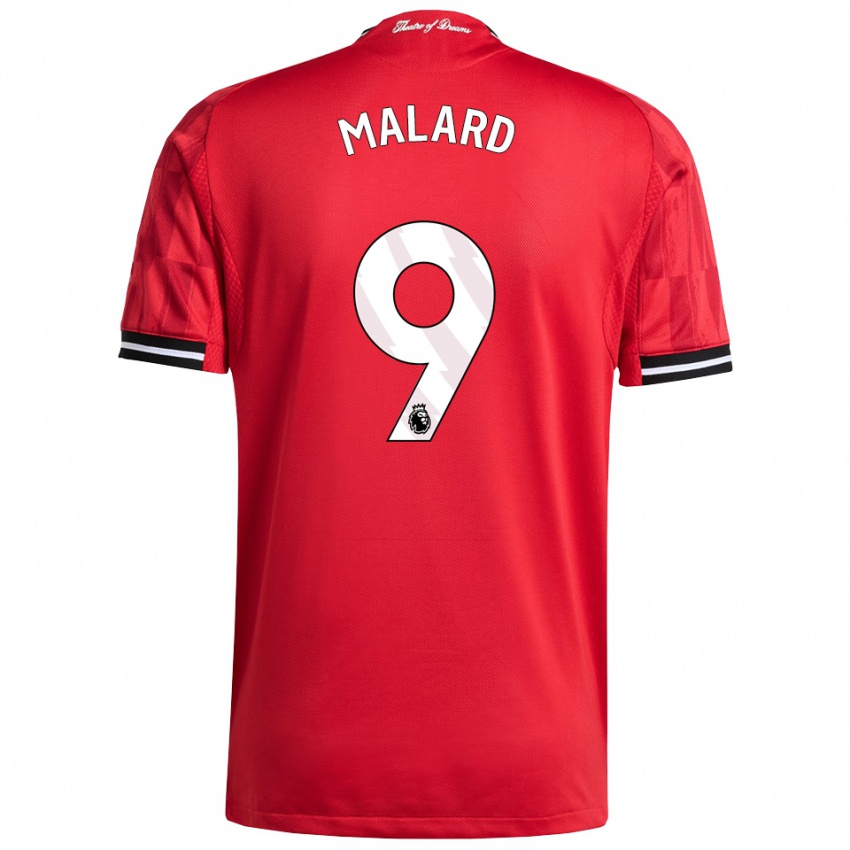 ילדים מלווין מלרד #9 אדום שחור לבן ג'רזי ביתית 2025/26 חולצה קצרה