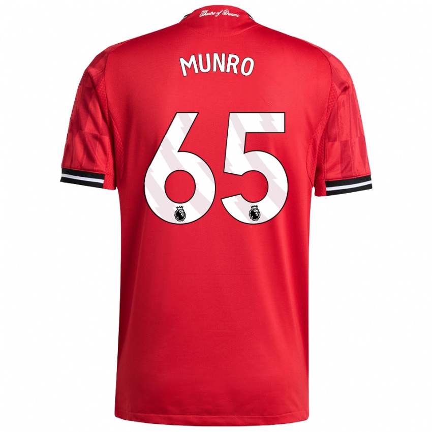 ילדים ריס מונרו #65 אדום שחור לבן ג'רזי ביתית 2025/26 חולצה קצרה