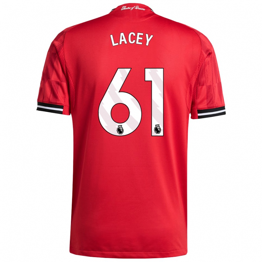 ילדים שיאה לייסי #61 אדום שחור לבן ג'רזי ביתית 2025/26 חולצה קצרה