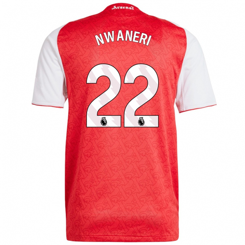 ילדים אית'ן ננוואנרי #22 אדום לבן ג'רזי ביתית 2025/26 חולצה קצרה