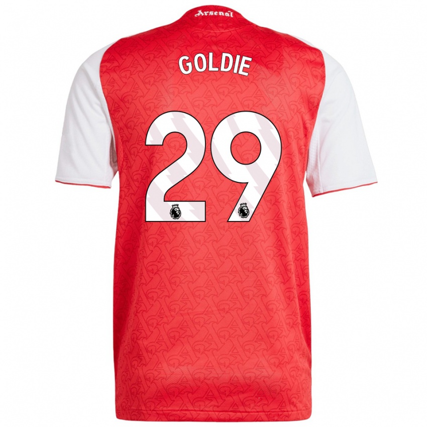 ילדים טייה גולדי #29 אדום לבן ג'רזי ביתית 2025/26 חולצה קצרה