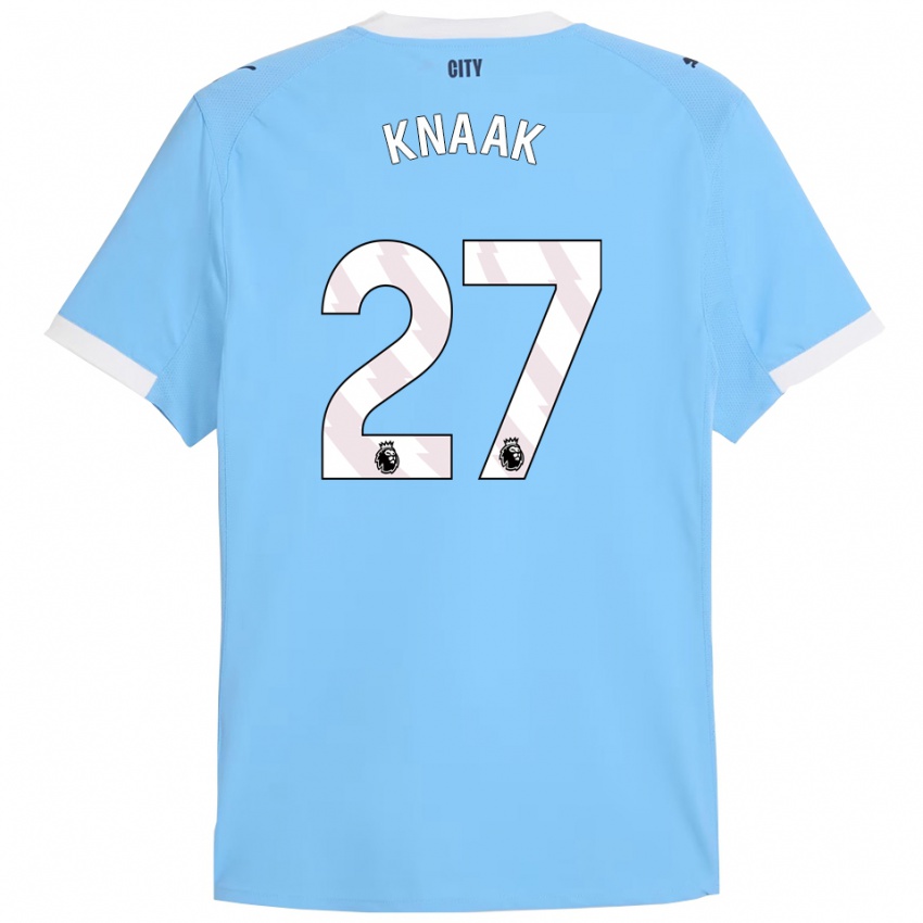 ילדים רבקה קנאק #27 תכלת לבן ג'רזי ביתית 2025/26 חולצה קצרה