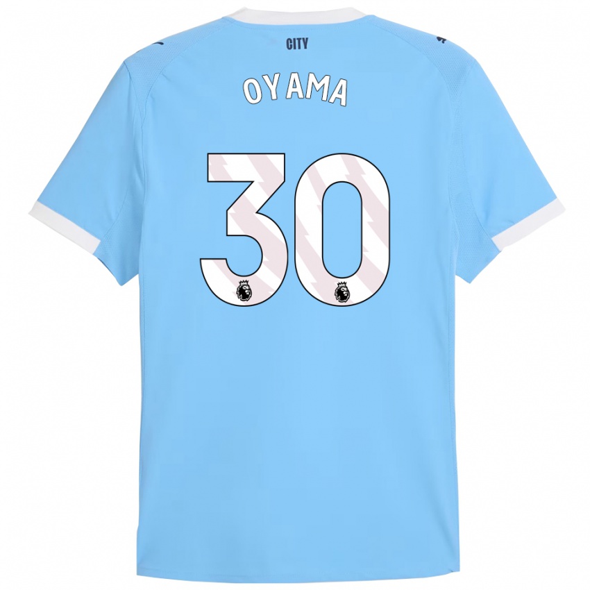 ילדים Aemu Oyama #30 תכלת לבן ג'רזי ביתית 2025/26 חולצה קצרה