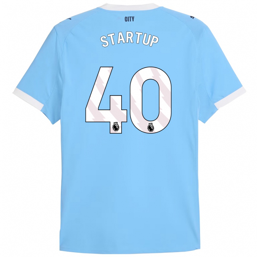 ילדים קייטי סטארטאפ #40 תכלת לבן ג'רזי ביתית 2025/26 חולצה קצרה