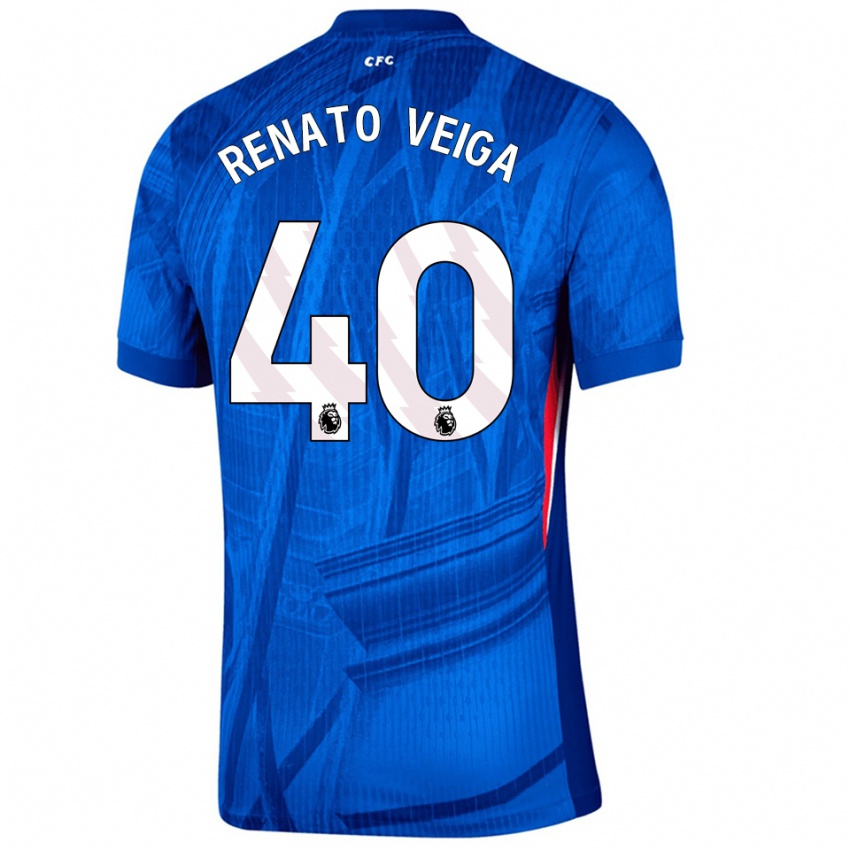 ילדים רנאטו וייגה #40 כחול לבן ג'רזי ביתית 2025/26 חולצה קצרה