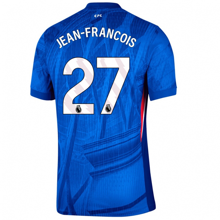 ילדים אוריאן ז'אן-פרנסואה #27 כחול לבן ג'רזי ביתית 2025/26 חולצה קצרה