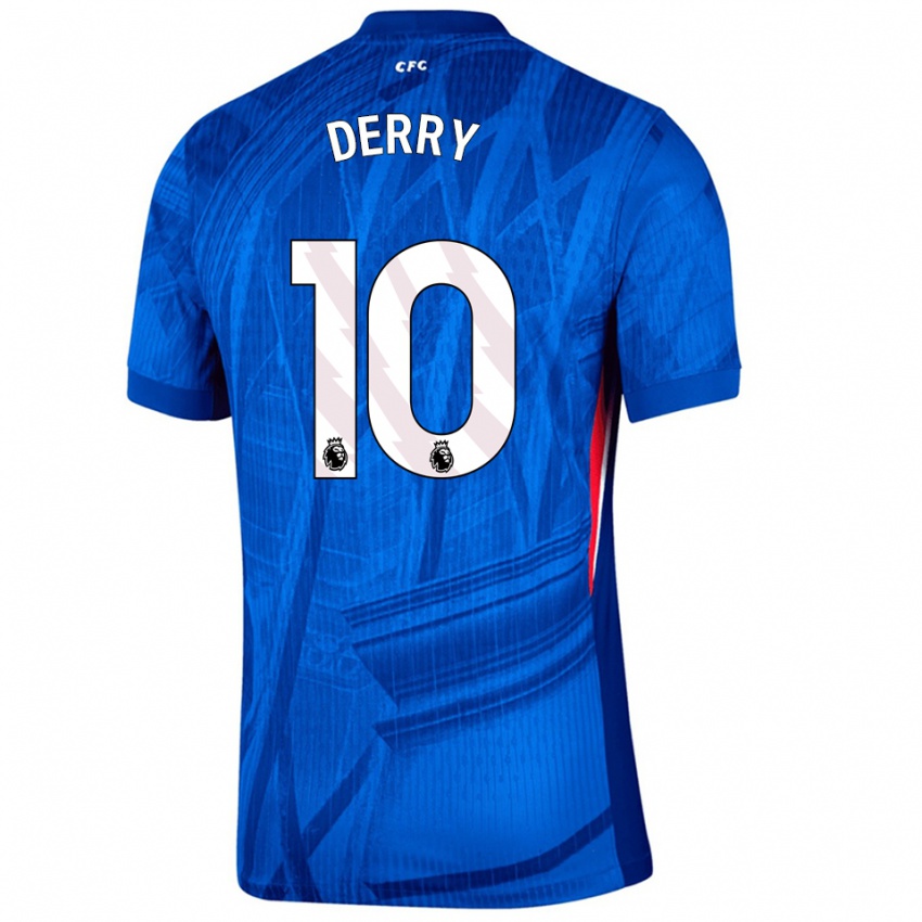 ילדים Jesse Derry #10 כחול לבן ג'רזי ביתית 2025/26 חולצה קצרה