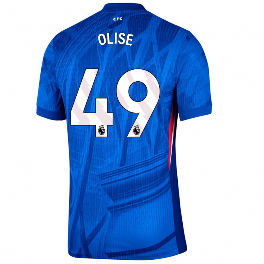 ילדים ריצ'רד אוליז #49 כחול לבן ג'רזי ביתית 2025/26 חולצה קצרה