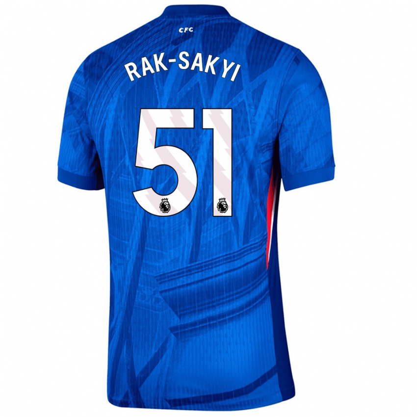 ילדים Sam Rak-Sakyi #51 כחול לבן ג'רזי ביתית 2025/26 חולצה קצרה