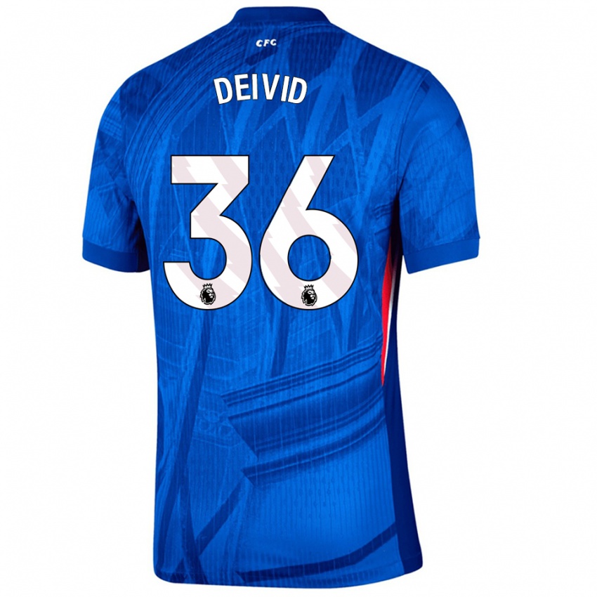 ילדים דייוויד וושינגטון #36 כחול לבן ג'רזי ביתית 2025/26 חולצה קצרה