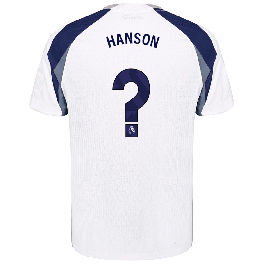 ילדים Cayon Hanson #0 לבן נייבי ג'רזי ביתית 2025/26 חולצה קצרה