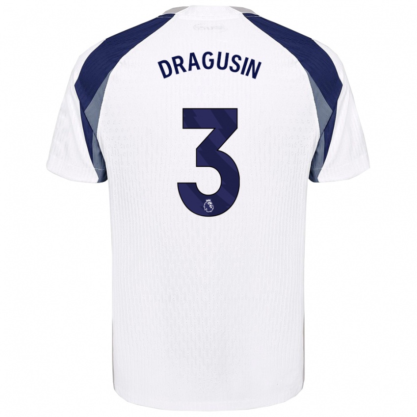 ילדים ראדו דראגושין #3 לבן נייבי ג'רזי ביתית 2025/26 חולצה קצרה