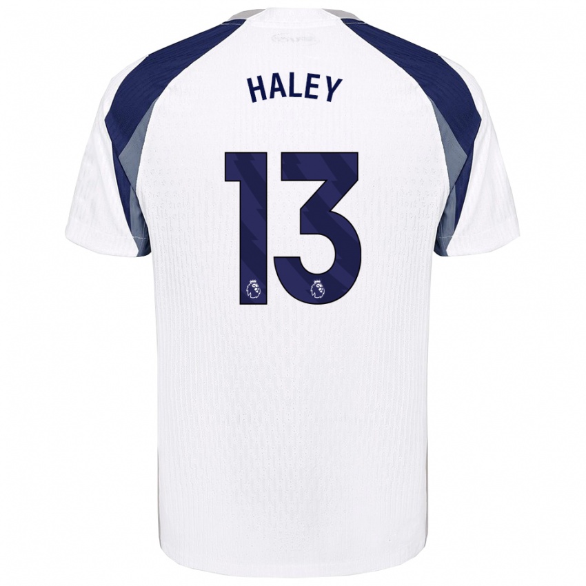 ילדים Micah Haley #13 לבן נייבי ג'רזי ביתית 2025/26 חולצה קצרה