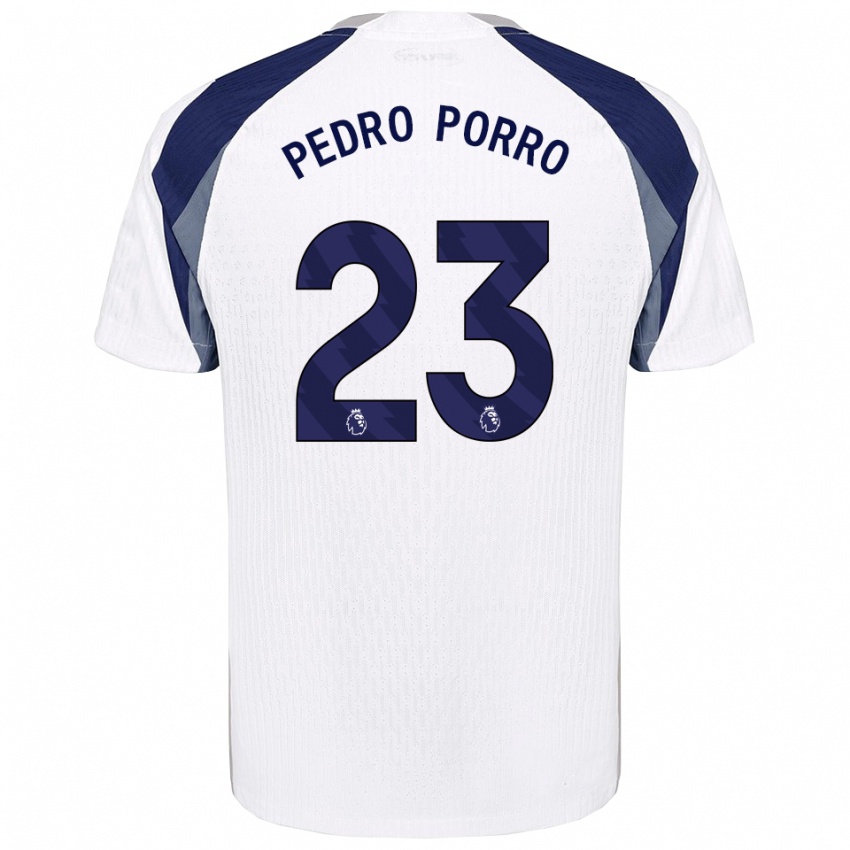 ילדים פדרו פורו #23 לבן נייבי ג'רזי ביתית 2025/26 חולצה קצרה