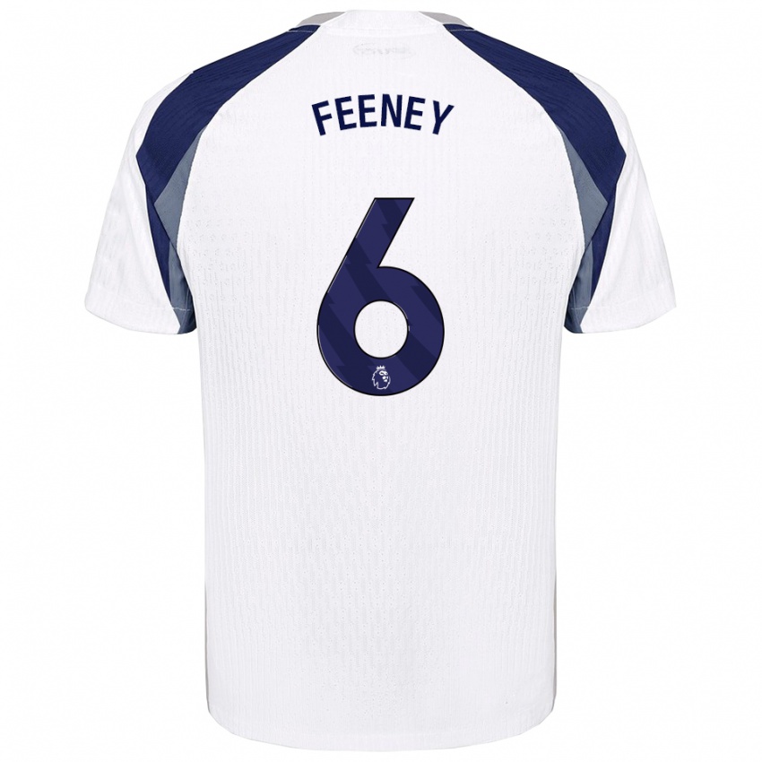 ילדים ג׳ורג׳ פיני #6 לבן נייבי ג'רזי ביתית 2025/26 חולצה קצרה