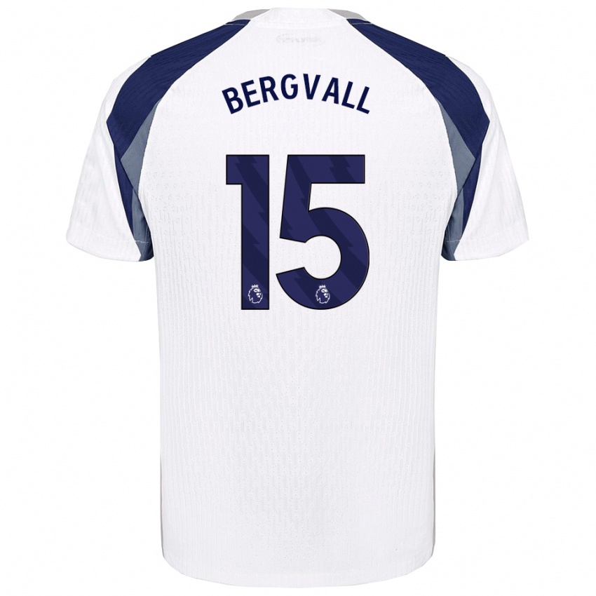 ילדים לוקאס ברגוואל #15 לבן נייבי ג'רזי ביתית 2025/26 חולצה קצרה