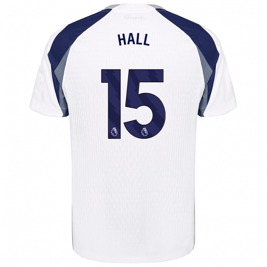 ילדים Tye Hall #15 לבן נייבי ג'רזי ביתית 2025/26 חולצה קצרה