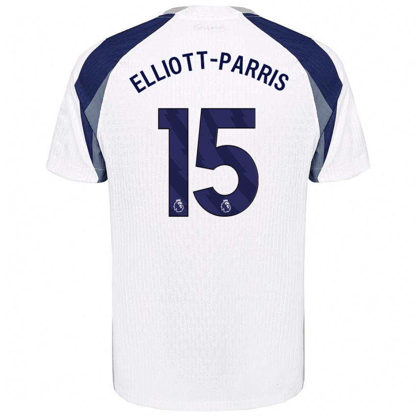 ילדים Reiss Elliott-Parris #15 לבן נייבי ג'רזי ביתית 2025/26 חולצה קצרה