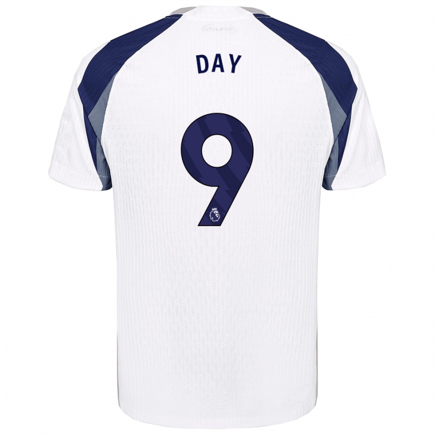 ילדים Frankie Day #9 לבן נייבי ג'רזי ביתית 2025/26 חולצה קצרה