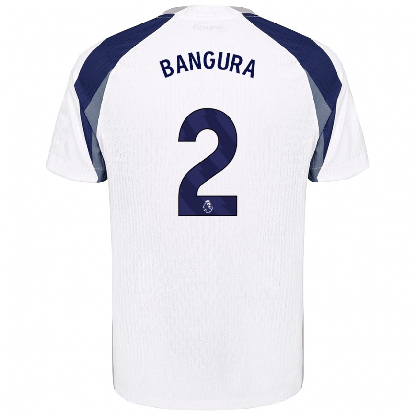 ילדים Samal Bangura #2 לבן נייבי ג'רזי ביתית 2025/26 חולצה קצרה