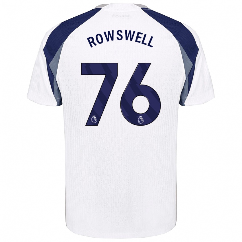 ילדים ג'יימס רוסוול #76 לבן נייבי ג'רזי ביתית 2025/26 חולצה קצרה