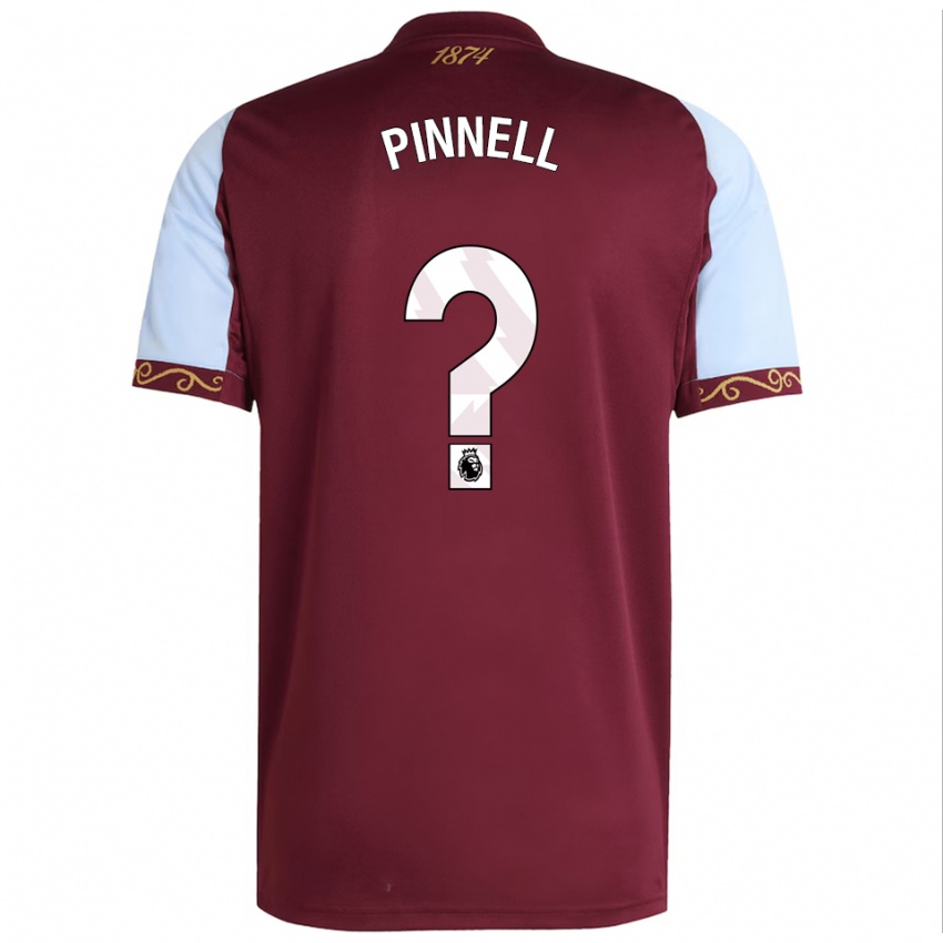 ילדים Harry Pinnell #0 בורדו תכלת ג'רזי ביתית 2025/26 חולצה קצרה