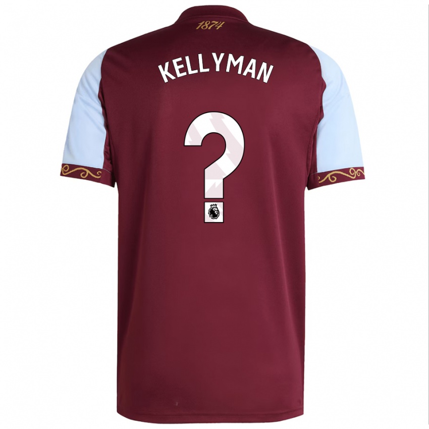 ילדים Jahmi Kellyman #0 בורדו תכלת ג'רזי ביתית 2025/26 חולצה קצרה