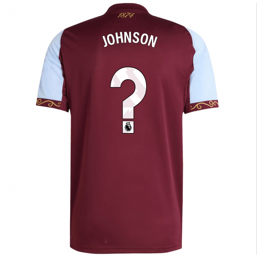 ילדים Oscar Johnson #0 בורדו תכלת ג'רזי ביתית 2025/26 חולצה קצרה