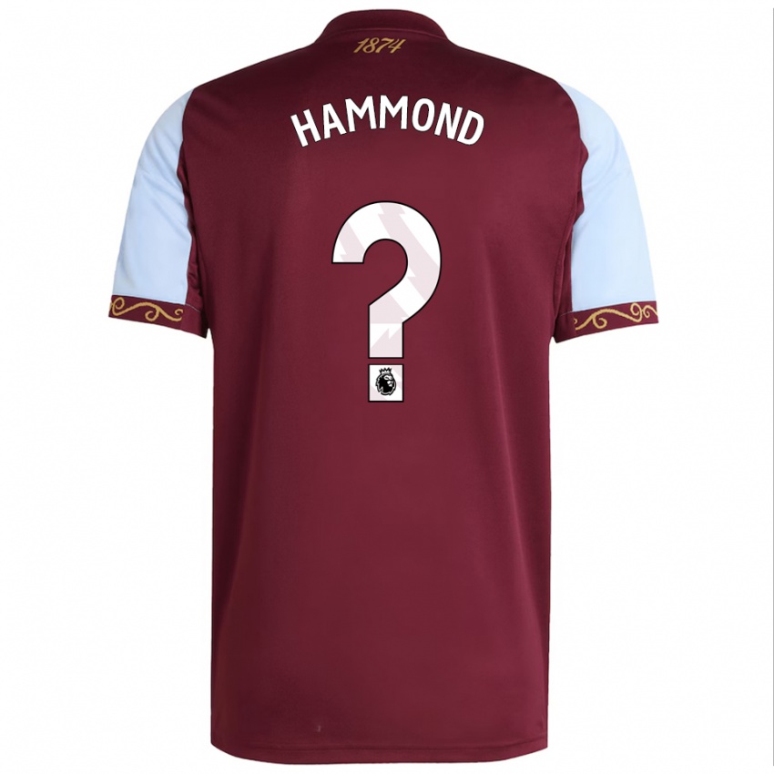 ילדים Alex Hammond #0 בורדו תכלת ג'רזי ביתית 2025/26 חולצה קצרה