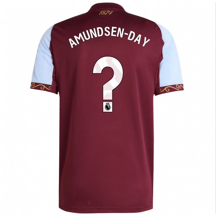 ילדים אית׳ן אמונדסן-דיי #0 בורדו תכלת ג'רזי ביתית 2025/26 חולצה קצרה