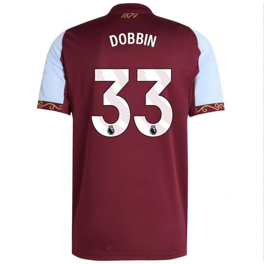 ילדים לואיס דובין #33 בורדו תכלת ג'רזי ביתית 2025/26 חולצה קצרה