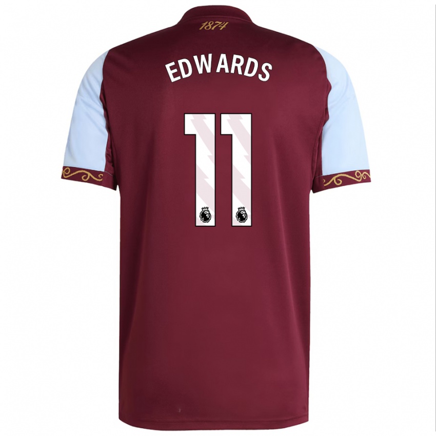 ילדים I-Lani Edwards #11 בורדו תכלת ג'רזי ביתית 2025/26 חולצה קצרה