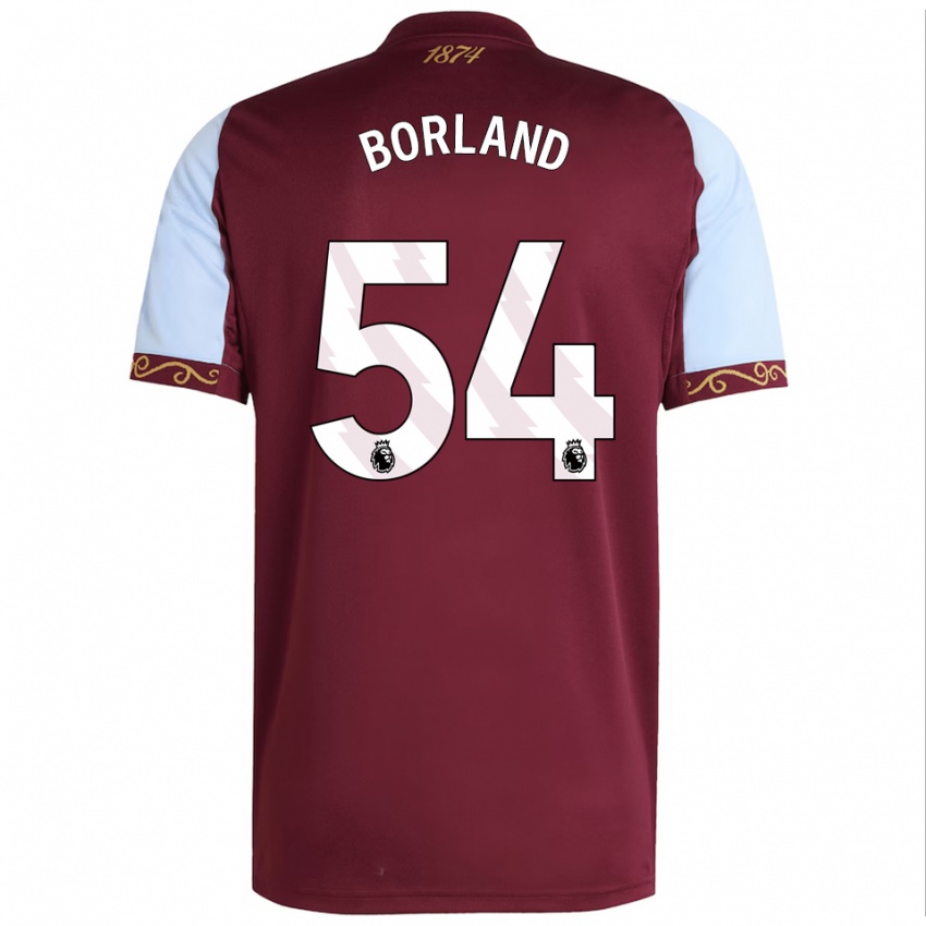 ילדים איידן בורלנד #54 בורדו תכלת ג'רזי ביתית 2025/26 חולצה קצרה