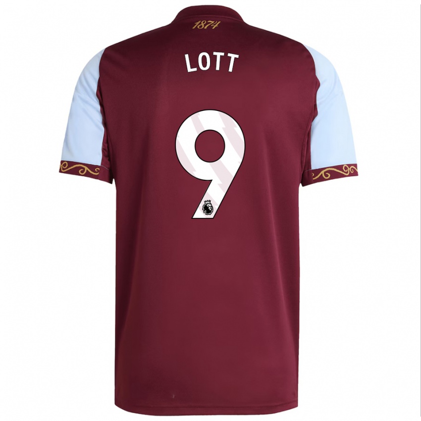 ילדים Max Lott #9 בורדו תכלת ג'רזי ביתית 2025/26 חולצה קצרה