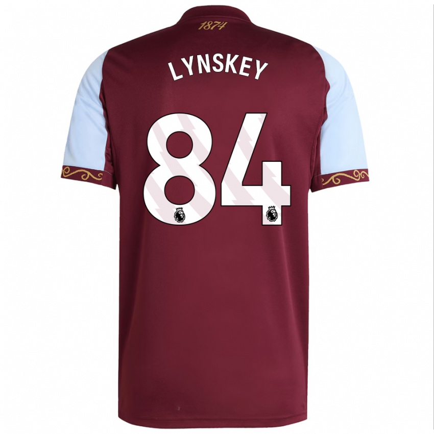 ילדים אלפי לינסקי #84 בורדו תכלת ג'רזי ביתית 2025/26 חולצה קצרה