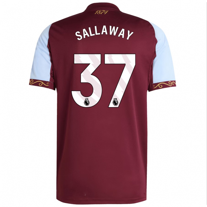 ילדים לידיה סאלאוויי #37 בורדו תכלת ג'רזי ביתית 2025/26 חולצה קצרה