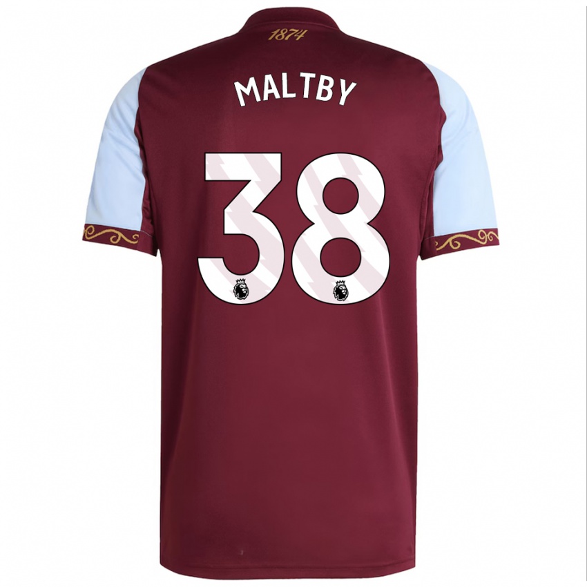ילדים Rachel Maltby #38 בורדו תכלת ג'רזי ביתית 2025/26 חולצה קצרה