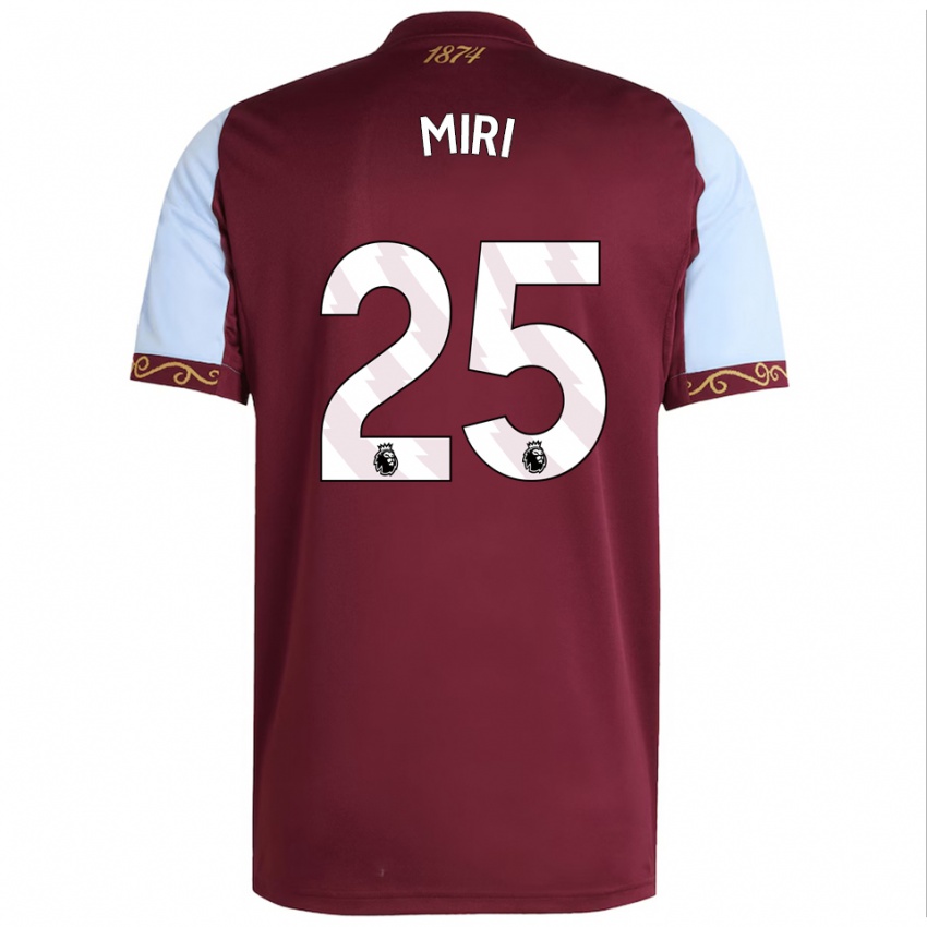 ילדים מירי טיילור #25 בורדו תכלת ג'רזי ביתית 2025/26 חולצה קצרה