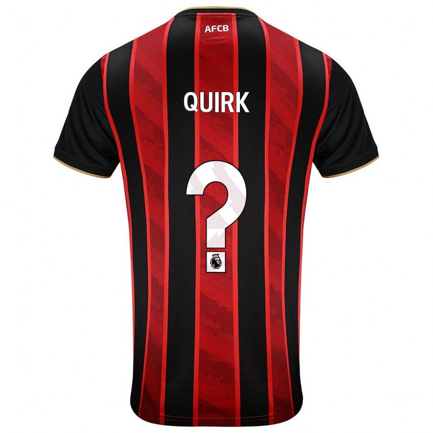 ילדים Sophie Quirk #0 אדום שחור ג'רזי ביתית 2025/26 חולצה קצרה