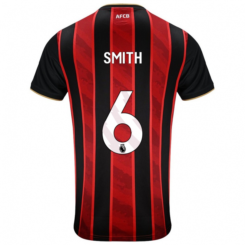 ילדים Maisy Smith #6 אדום שחור ג'רזי ביתית 2025/26 חולצה קצרה