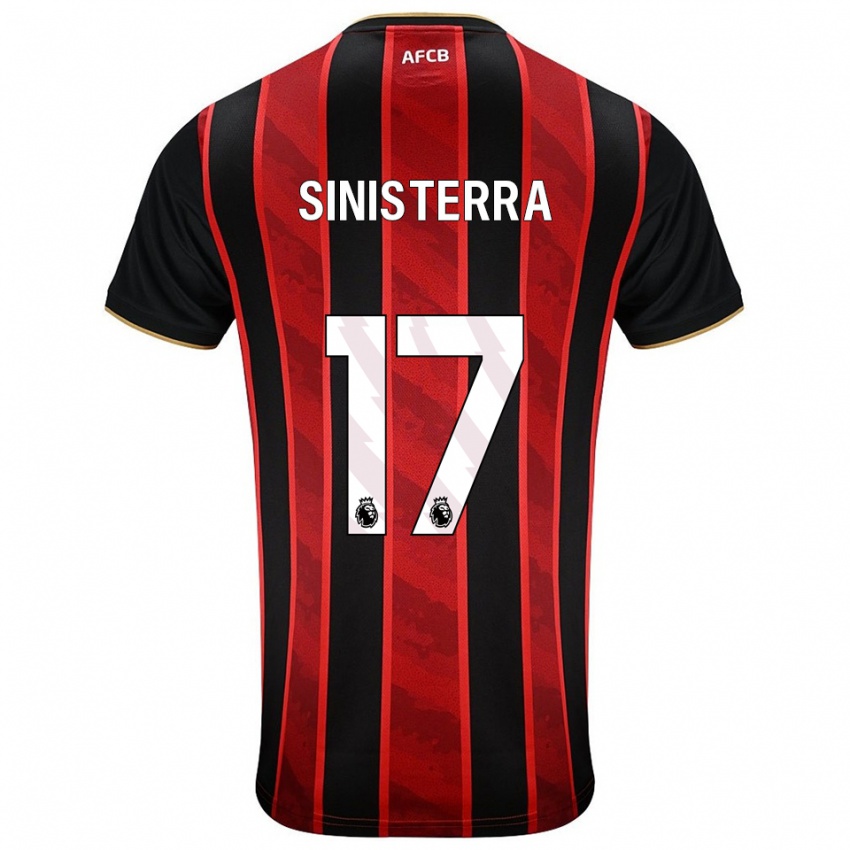 ילדים לואיס סיניסטרה #17 אדום שחור ג'רזי ביתית 2025/26 חולצה קצרה