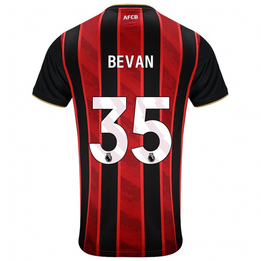 ילדים אוון בוואן #35 אדום שחור ג'רזי ביתית 2025/26 חולצה קצרה