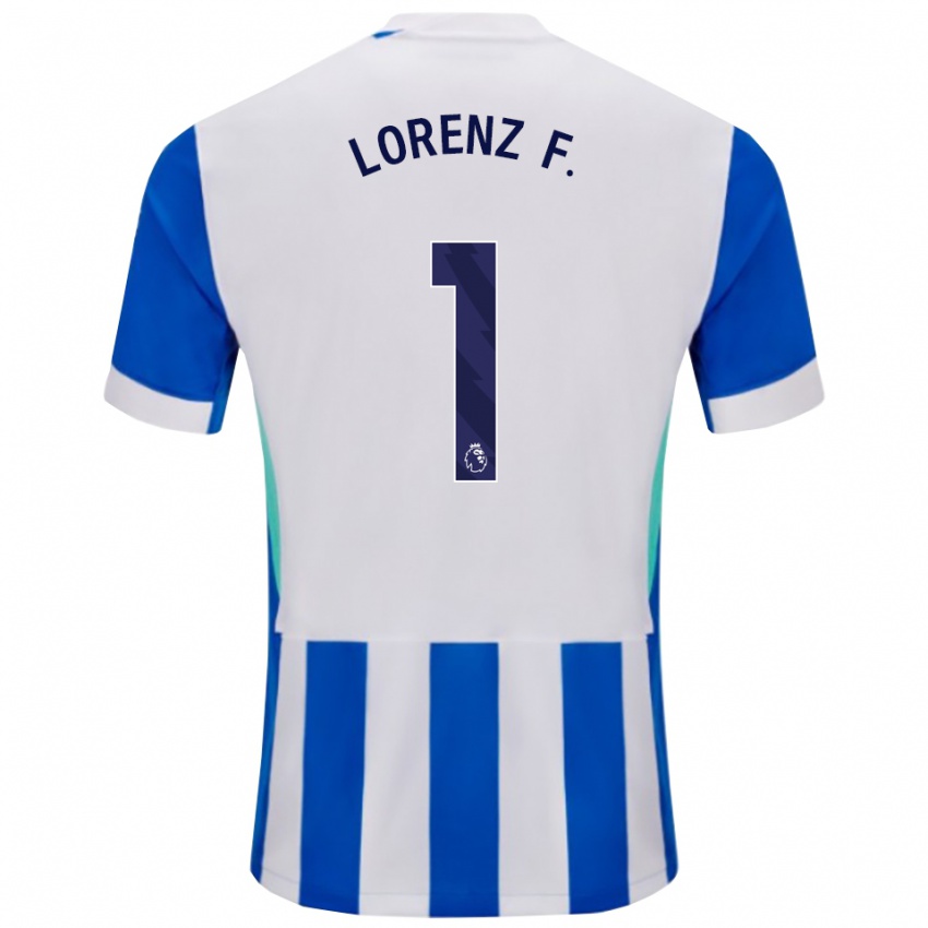 ילדים לורנץ פרדיננד #1 כחול לבן ג'רזי ביתית 2025/26 חולצה קצרה
