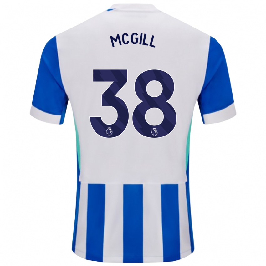 ילדים טום מק׳גיל #38 כחול לבן ג'רזי ביתית 2025/26 חולצה קצרה